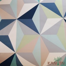 Papel de Parede Geométrico 3D Grace III Ref.3G201801R