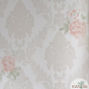 Papel de Parede Arabesco, Flores Grace III Ref.3G204501R