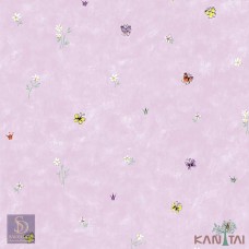 Papel de Parede Borboletas e Flores Hello Kids Ref. HK223204