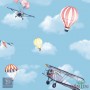 Papel de Parede Avião e Balão Hello Kids Ref. HK223503