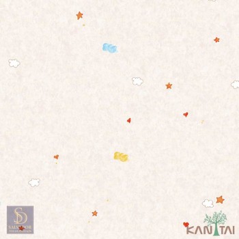 Papel de Parede Estrelas, Nuvens, Coração Hello Kids Ref. HK224701